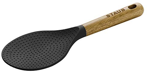 STAUB 40503-110 Cuillère à riz en silicone Noir mat