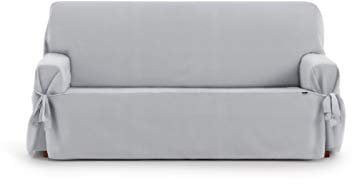 Eysa Levante Sofa überwurf, Baumwolle, Nerz, 155cm. Gültig 170-210cm, Grau