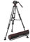 Manfrotto 504X Fluid Video Head with Twin Tripod, Kit with Alu Tripod and Video Head, Twin Leg, Mid-Level Spreader, DSLR, Digital Cameras, Camcorders, for Videographer, Carrying Bag, Holds up to 12kg