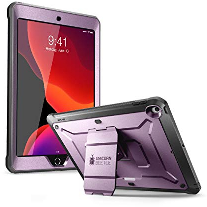 SUPCASE Unicorn Beetle Pro Series Case for iPad 10.2 Inch Case (2020/2019), with Built-in Screen Protector Protective Case for iPad 8th Generation 2020/iPad 7th Generation 2019 (Violte)