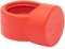 WAGNER Türklinken- / Fensterpuffer RING 4tlg. Set - Durchmesser Ø 18 x 20 x 20 mm, ausgefallener Wandpuffer, signalrot, für alle Türen mit Klinken mit Durchmesser Ø 18 mm, zum Aufstecken - 15301804
