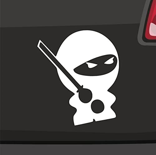 Ninja Aufkleber -6 Größen 21 Farben- Protected by Kawa Sticker Tuning Japan JDM