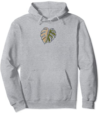 Monstera Leaf Monstera Deliciosa Pastell Strichkunst Pullover Hoodie