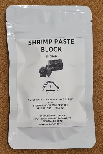 Terasi Bakar/Baked Indonesian Blocked Shrimp Paste/Belachan (5 pcsx5 gram), 25g