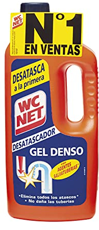 Desatascador de tuberías para atascos difíciles Wc Net Turbo Energy 950 + 50 ml Gratis
