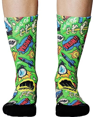 Ridefyl Unisex Radfahren Socken, Yeah, M-L
