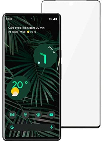 Google Bundle Pixel 6 Pro Black + Vetro Temperato - Smartphone Android 5G sbloccato con fotocamera da 50 MP e obiettivo grandangolare - [128 GB] - [Nero carbone] versione FR