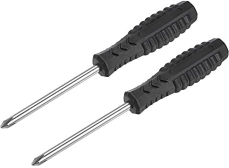 sourcing map Mini Phillips Screwdriver, 5.0mm Cross Head with Non-Slip Handle for Small Appliances, 2 Pcs