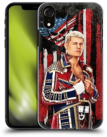 Head Case Designs Offizielle WWE Amerikanische Albtraumflagge Cody Rhodes Harte Rueckseiten Handyhülle Hülle Huelle kompatibel mit Apple iPhone XR