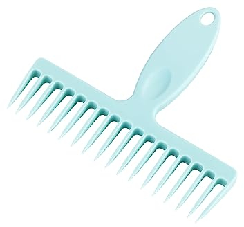 Maximex Besen Reinigungskamm, Befreit Besen sekundenschnell von grobem Schmutz, Hände bleiben dabei sauber, Zur verbesserten Reinigungsleistung, Für Haus- und Straßenbesen, Mit Aufhängeöse