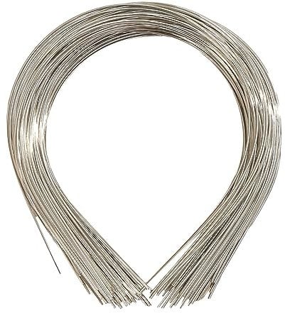 Perfeclan 50 Pieces Smooth Metal Headbands Blank Metal Hair Band DIY Craft Frame Hairband Plain Thin Bulk Headbands,