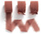 MORSUNBELA Geschenkband Chiffon Terrakotta 2,5cm x 19m Schleifenband Hochzeit Chiffonband Dekoband Seidenband für Taufe und Geburtstag Geschenke