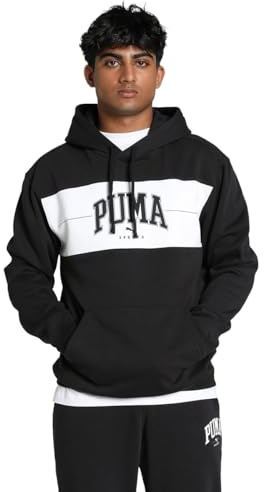 PUMA Herren Squad Hoodie FL Schweiß, Puma Schwarz, XL EU