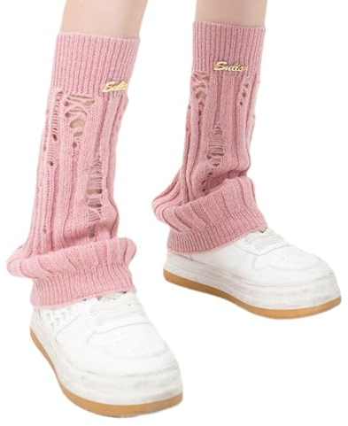 dancepandas Rosa Scaldamuscoli Donna Danza Leg Warmers y2k Scalda Caviglie Donna, Articoli Non Riscaldanti, Solo Decorativi