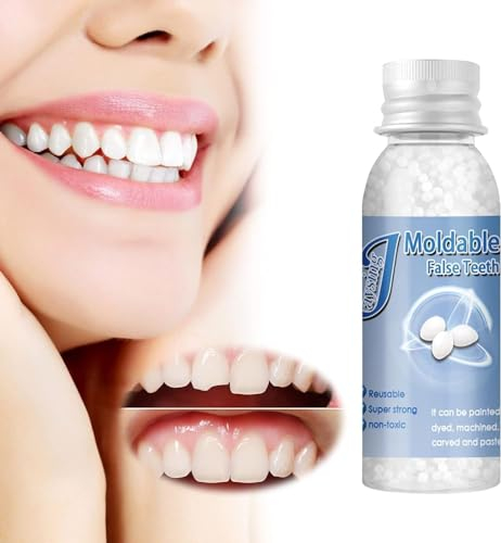 Dente Provvisorio, Kit di Riempimento Temporaneo Dente, Kit Otturazione Denti, Denti Finti Modellabili per il Fissaggio, Riempimento del Dente Rotto Mancante, Protesi dentarie provvisorie, 30ml