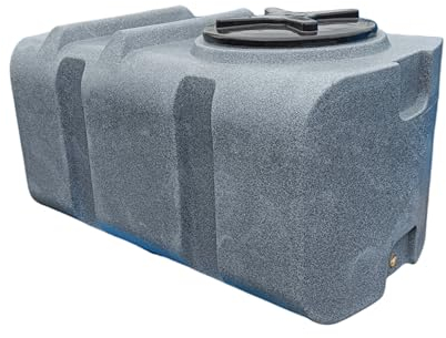 Varile Réservoir d'eau potable de 300 l, sans BPA, filetage en laiton 3/4 intégré, fabriqué en UE, adapté à un usage alimentaire (granit)