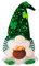 GBEN St. Patrick's Day Plüschtier Frühling Irischer Deko Shamrocks Figur Irischer Figuren Puppe mit Kleeblatt Deko St. Patrick's Day Deko Accessories Irland Deko Wichtel