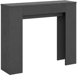Liberoshopping Consolle 90x25 cm allungabile fino a 181 cm in nobilitato - SLICK (Antracite)