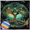 Hangsu Arbres de Vie Autels en Tissu, Tarots, Cartes, Nappe, Cartes de Divination, Nappe Carrée, Fournitures de Sorcellerie