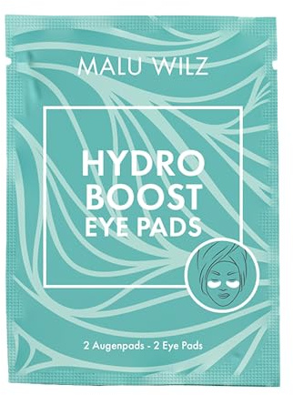 Malu Wilz Hydro Boost Eye Pads 2 Stk. - Feuchtigkeitsspendende Augenpads gegen Falten mit HerbaGlow NRG, Für frische und jugendliche Augenpartien