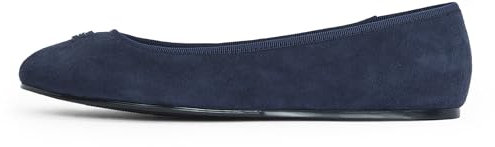 Tommy Hilfiger Ballerines Femme Hardware en Daim, Bleu (Space Blue), 37