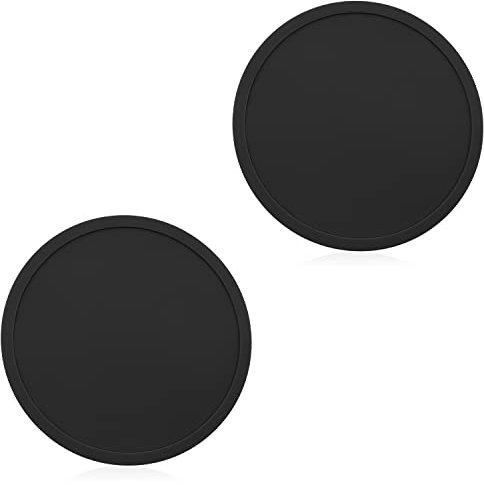 ALLY-MAGIC Dessous de Verre, Dessous de Verre Rond en Silicone pour Tasse, Dessous de Verre antidérapant pour café, bière, vin, Bouteille, Maison et Bar F6-DSBD
