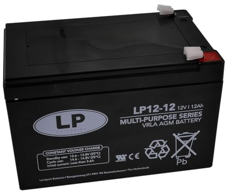 LP Batteries Security Battery 12V 12Ah /20Hr Landport - NSA LP12-12 T2
