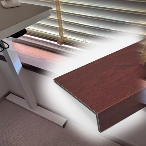 Davanzale per Finestra Rivestimento Finitura per Davanzale in Legno, Rivestimento per Davanzale in Acrilico PVC per Balcone, Protezioni / Coperture per Davanzali Facili da Installare(Red,100x15cm/39.4