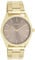 Oozoo - Timepieces Damen Uhr in Gold/Taupe | Armbanduhr Damen mit Edelstahlarmband | Moderne Uhr für Frauen | Edle Analog Damenuhr in rund C11431 (40mm Gehäuse)