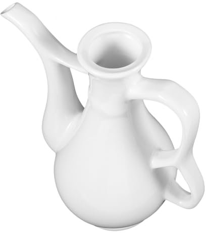 Amosfun Huadiao Wine Pot Ceramic Chinese Style Antique Wine Jug for Drinking at Home Restaurant