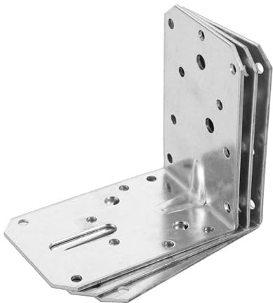 jojofuny 3pcs Iron Angle Code Heavy Duty Wall Brackets Furniture Brackets for Shelves Corner Braces for Cabinet