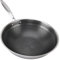 TOPINCN Hybrid Nonstick 9.5 Inch Stainless Steel Frying Pan, Skillet Hexclad Cookware Pan, Induction Fry Pan Compatible with All Cooktops and Gas, Dishwasher Safe (30cm)