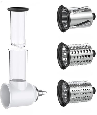 FHAJKTJB Slicer Shredder Attachment ，Compatible For KitchenAid Stand Mixers, Cheese Grater