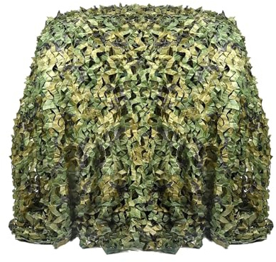 WZDXFNLD Filet De Camouflage La Jungle 1m 2m 4m 5m 6m 7m 8m 9m 10m Voile D'ombrage Anti-UV pour terrasse la Chasse Jardin pergola Protection Solaire Treillis de Camouflage(5m x 12m)