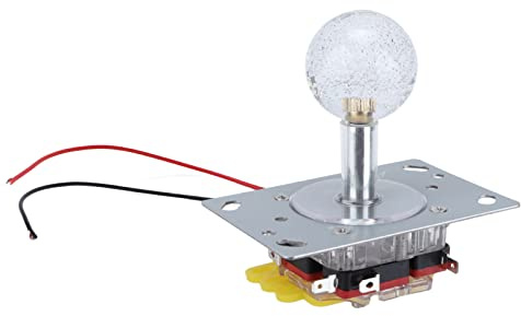 Cryfokt Joystick mit Mehrfarbiger Beleuchtung, Empfindlicher und Leichter Gamecontroller, für Claw Machine