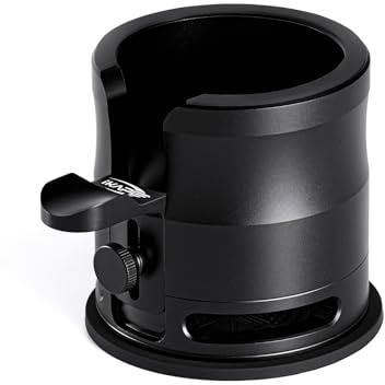 IKAPE Neu überarbeiteter Espresso-Tamper- und Siebträgerhalter – Basis aus Aluminiumlegierung zum Andrücken von Espresso-Siebträgern – Passend für Siebträger ab 58 mm Durchmesser