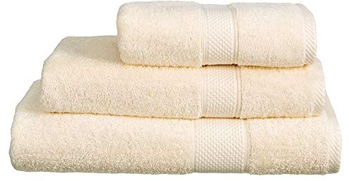 Linens Limited - Turkish Cotton Face Cloth for Washing Face, Great as Face Towel, Guest Towel, and More, Soft and Luxurious, Reusable, Super Absorbent, Machine Washable (Cream)