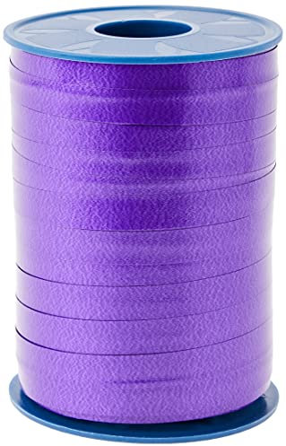 Präsent C.E. PATTBERG Geschenkband violett, 250 Meter Ringelband 10 mm zum Basteln, Dekorieren & Verpacken von Geschenken zu jedem Anlass