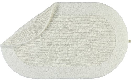 RHOMTUFT Badteppich oval Exquisit Weiss - 01 70x130 cm