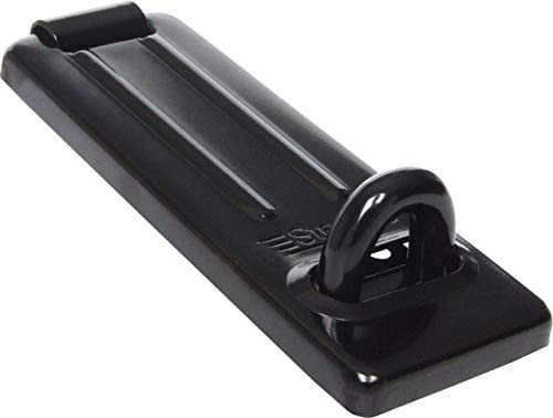 Sterling HS114BK mid Security Hasp and Staple, 120mm - Black