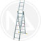 SCALA TRASFORMABILE TRIPLA ALLUMINIO MAURER Gradini 3x7