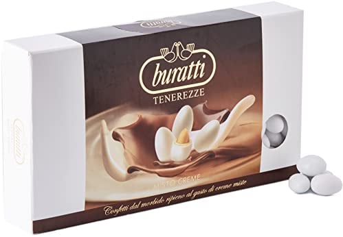 Buratti Confetti con Ripieno al Gusto di Creme Miste, Tenerezze Misto Creme - 1000 g