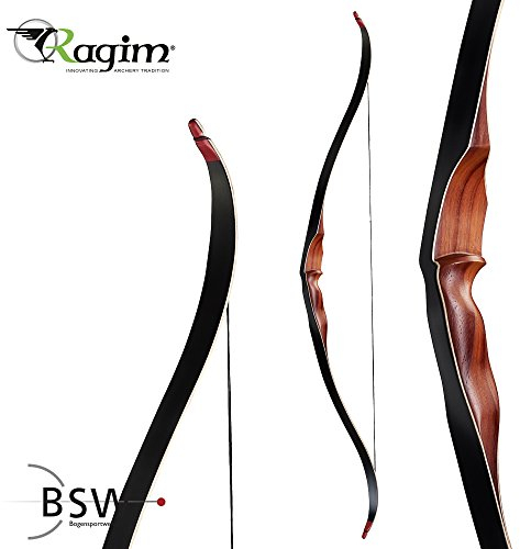 SET RAGIM Black Bear - 58 Zoll - 25-60 lbs - Recurvebogen (25 lbs, Rechts)