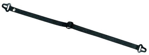 Uvex Leather chin strap with plastic eyelets, adjustable length, 2-point fixation, colour: black