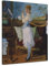 Bilderdepot24 Bild auf Leinwand | Édouard Manet Nana in 90x120 cm als Wandbild | Wand-deko Dekoration Wohnung alte Meister | 180146-90x120