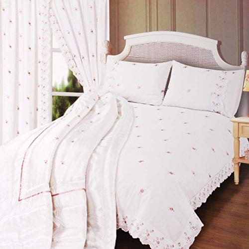 White 'Sophie' Lace Double Duvet Set White