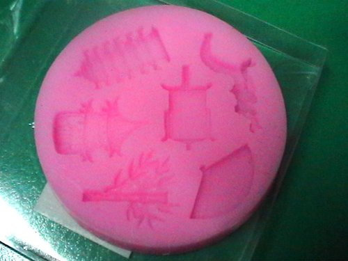 Stampi in Silicone Assortito per: FIMO, Pasta Di Zucchero, Cioccolatta, Torta, Dolce e Decorazione in Genere (Serie Orientale (Mod.B))