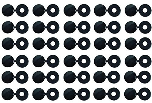 CAPUCHONS CACHE RIVETS NOIRS POUR PLAQUES D'IMMATRICULATION