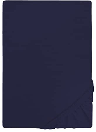 biberna Jersey-Spannbetttuch 0077155 Marine 1x 140x200 cm - 160x200 cm