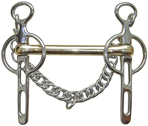 Harry´s Horse Liverpoolkandare 2 Schlüssellöcher 14mm Gold Messing, Größe:10.5